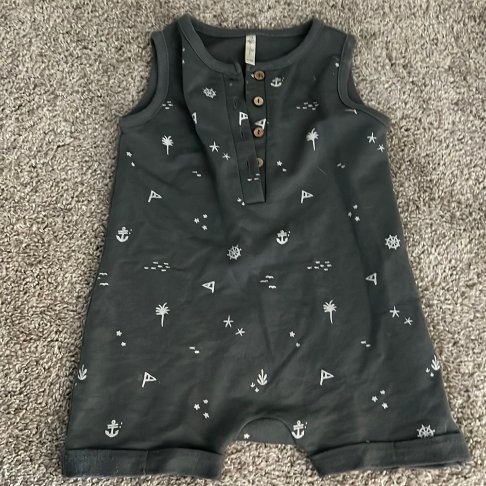 Rylee and Cru Sleeveless Romper in Nautical - size 6-12 months